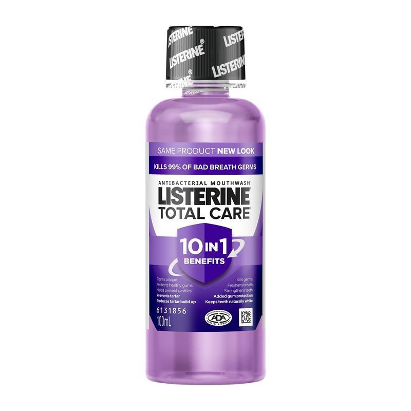 Load image into Gallery viewer, Listerine Total Care Antibacterial Mouthwash Clean Mint 100mL
