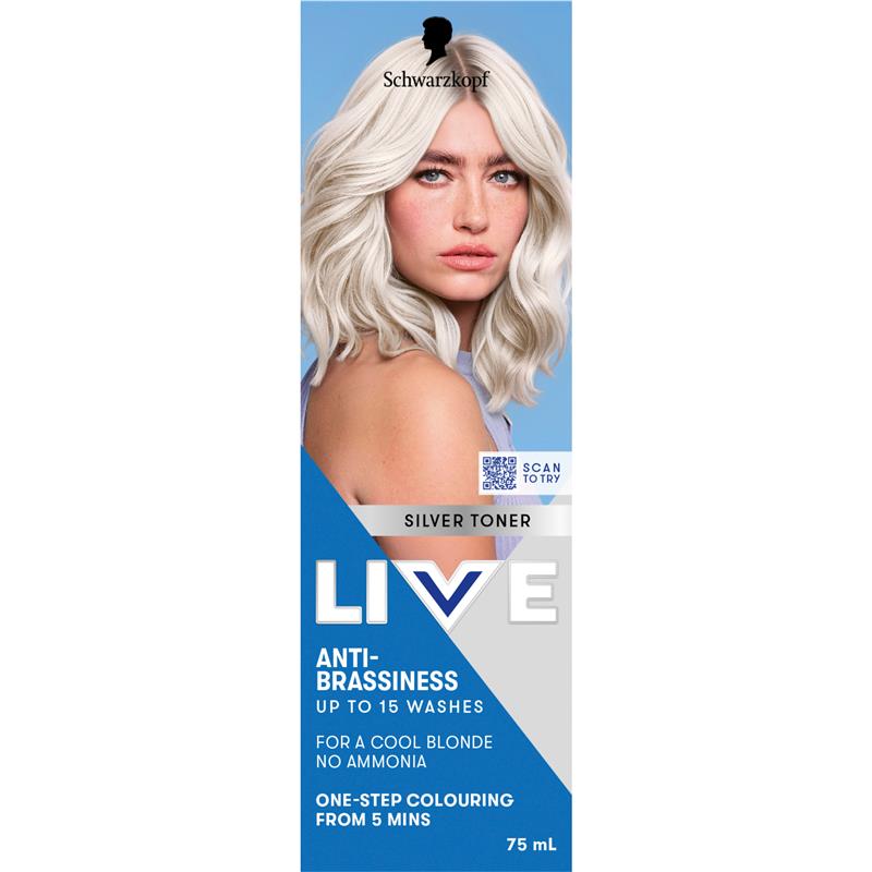 Load image into Gallery viewer, Schwarzkopf LIVE Colour Silver Toner Semi Permanent 75ml
