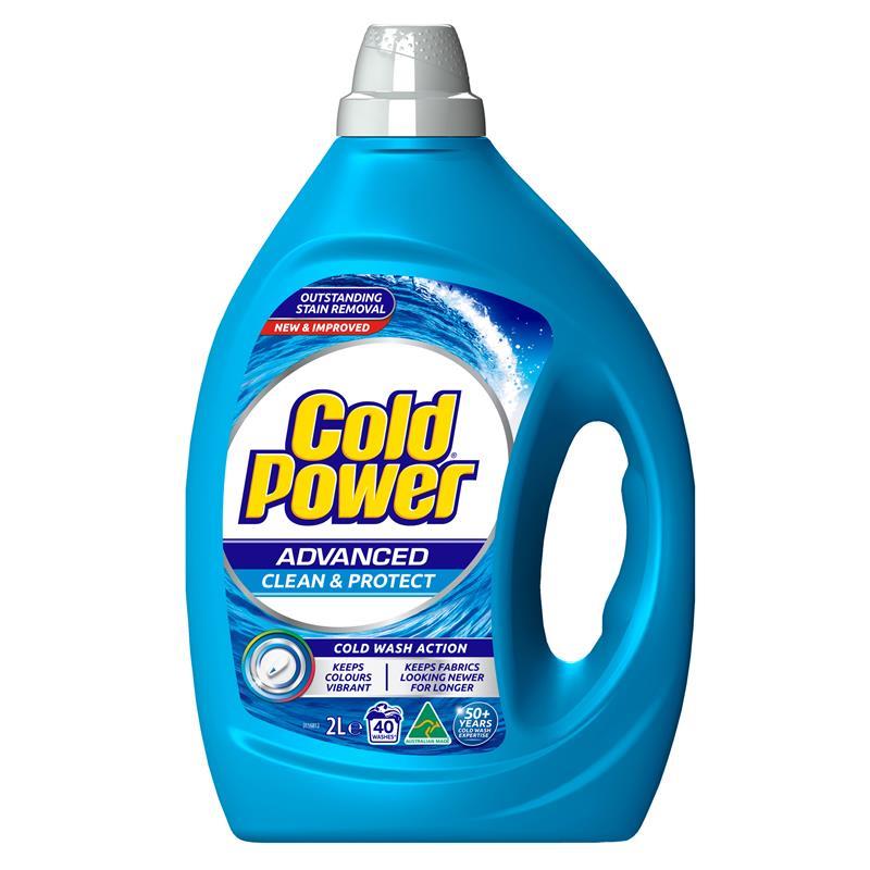 Load image into Gallery viewer, Cold Power Advanced Clean Liquid Laundry Detergent 2 Litres
