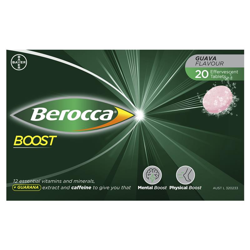 Load image into Gallery viewer, Berocca Boost 20 Effervescent Tablets
