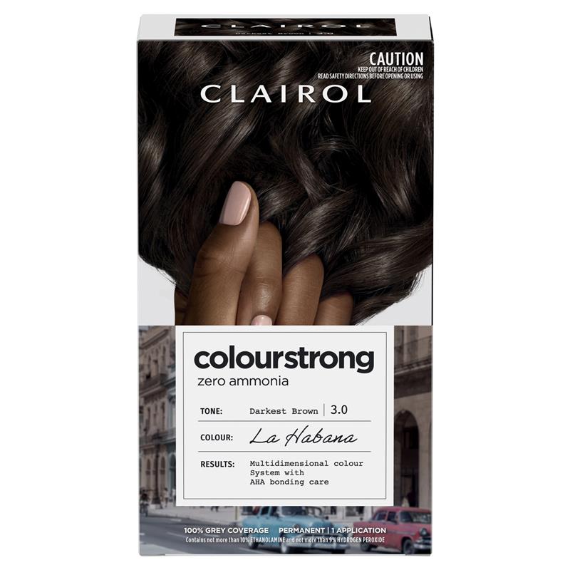 Load image into Gallery viewer, Clairol Colour Strong Kit 3.0 Darkest Brown

