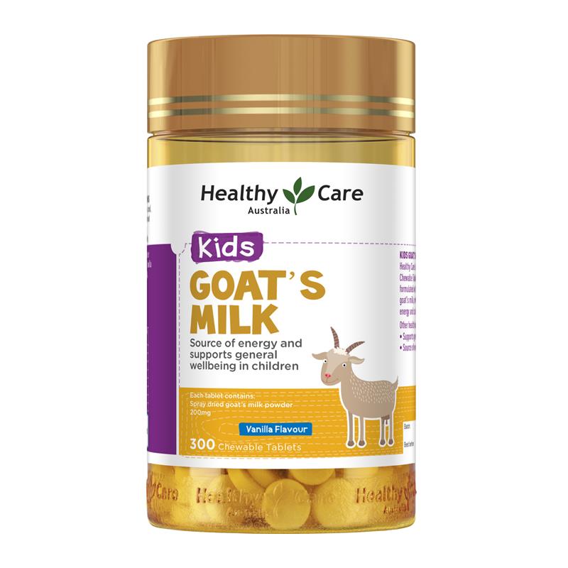Load image into Gallery viewer, Healthy Care Goat Milk Vanilla Flavour Chewable 300 Tablets

