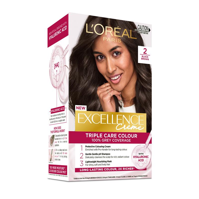 Load image into Gallery viewer, L'Oreal Excellence Creme 2 Black Brown Hair Colour
