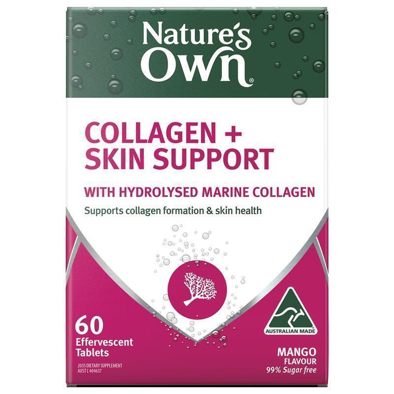 Load image into Gallery viewer, Nature's Own Collagen + Skin Support Effervescent 60 Tablets
