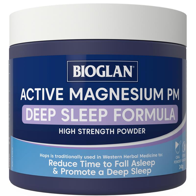 Load image into Gallery viewer, Bioglan Active Magnesium PM Deep Sleep Formula 240g
