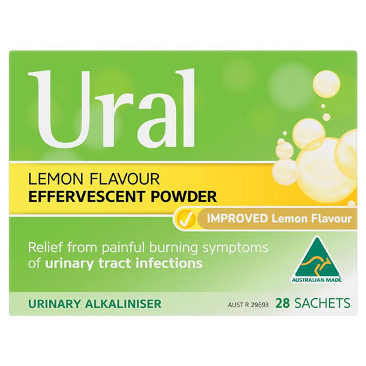 Ural Effervescent Powder Lemon 28 Sachets