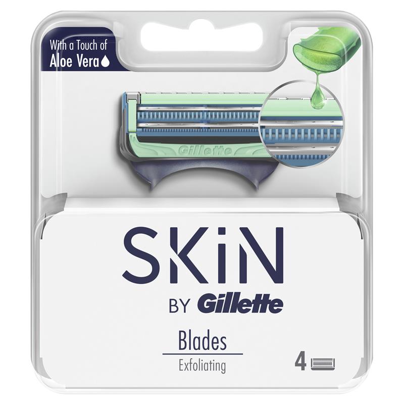 Load image into Gallery viewer, Gillette Skin Aloe Vera Razor Blades 4 Pack
