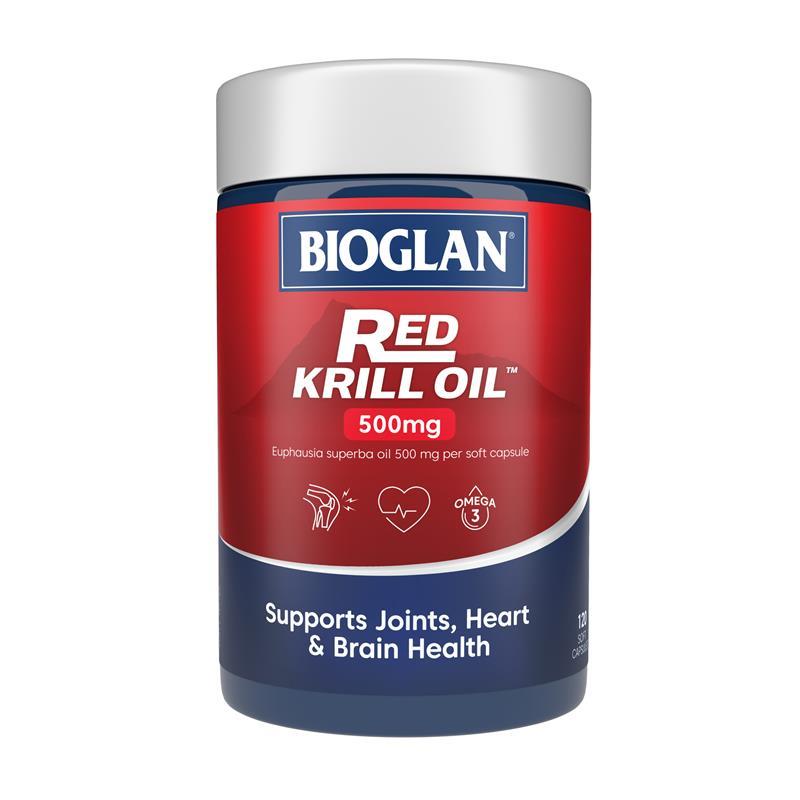 Load image into Gallery viewer, Bioglan Red Krill Oil 500mg 120 Soft Capsules
