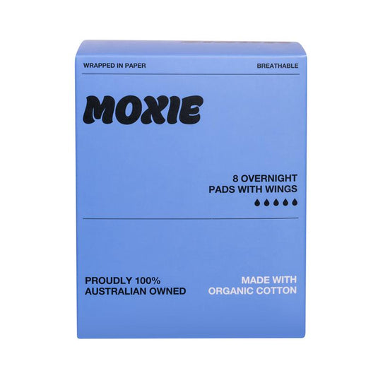 Moxie Organics Overnight Pads 8 Pack