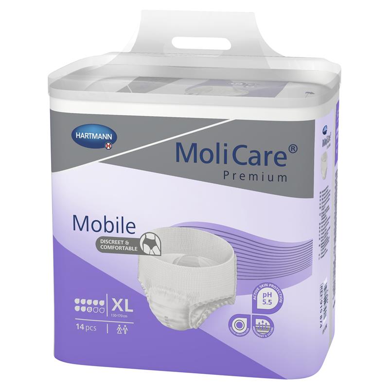 Load image into Gallery viewer, Molicare Premium Mobile 8 Drops Extra Large 14 Pack
