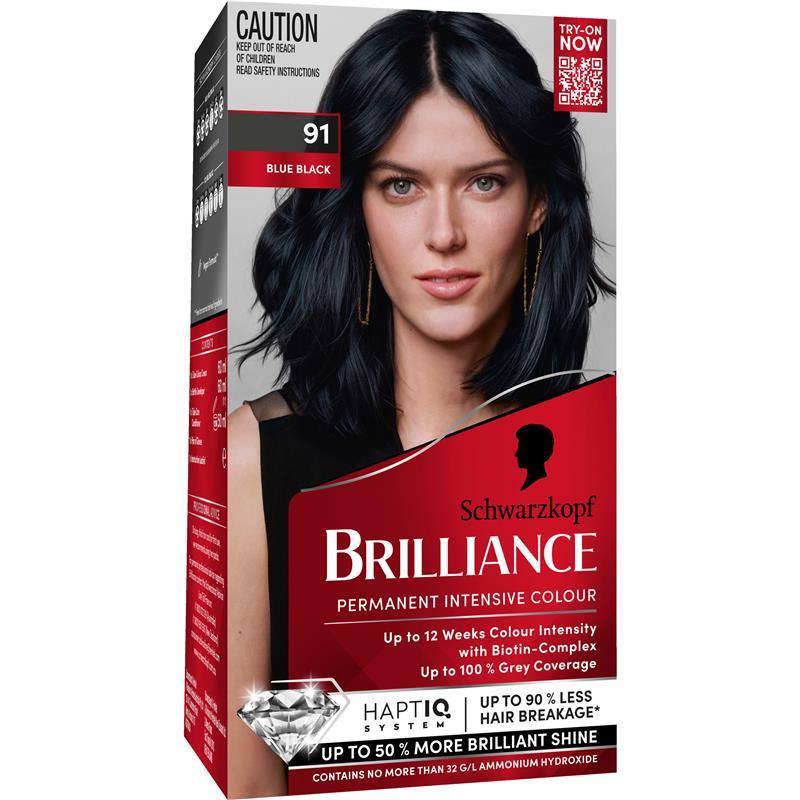 Load image into Gallery viewer, Schwarzkopf Brilliance 91 Blue Black New
