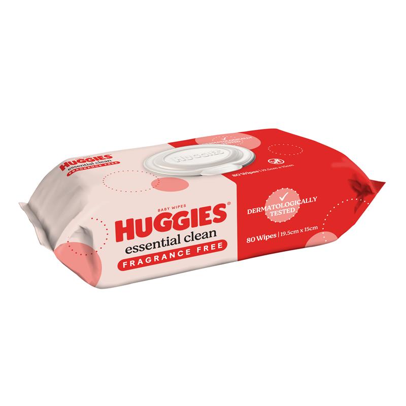 Load image into Gallery viewer, Huggies Essential Clean Baby Wipes 80 Pack

