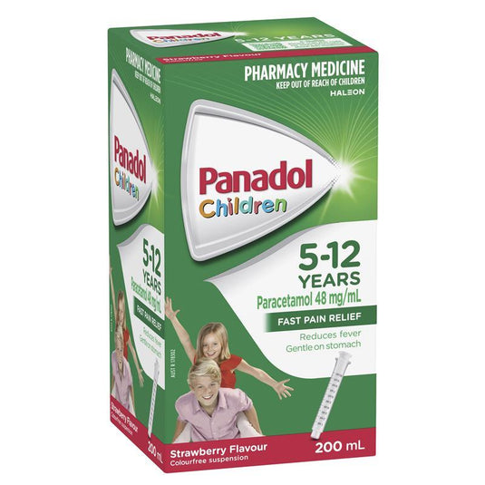 Panadol Children 5-12 Years Strawberry Suspension 200ml