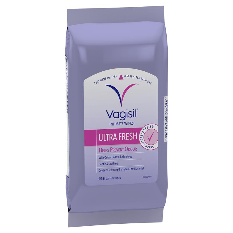 Load image into Gallery viewer, Vagisil Ultra Fresh Intimate Wipes 20 Pack
