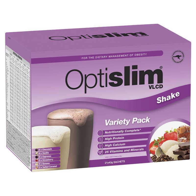 Load image into Gallery viewer, Optislim VLCD Meal Replacement Shake Variety Pack 21x43g Sachets
