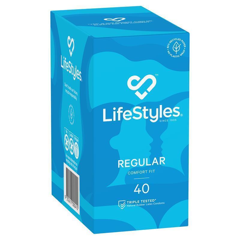 Load image into Gallery viewer, LifeStyles Condoms Regular 40 Pack
