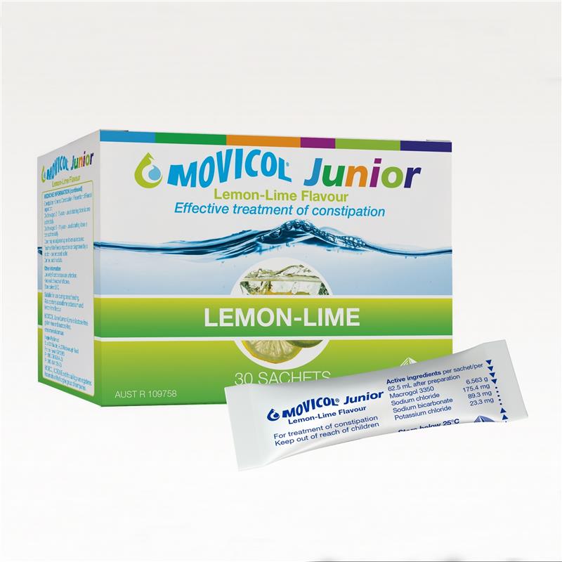 Load image into Gallery viewer, Movicol Junior Lemon Lime 30 Sachets
