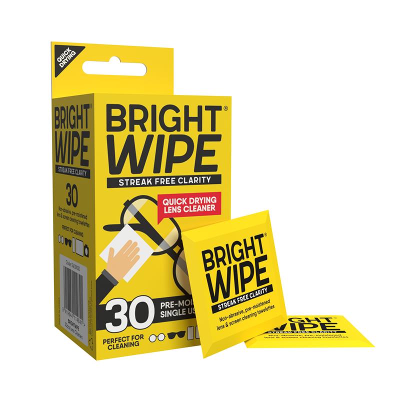 Load image into Gallery viewer, BrightWipe Lens Cleaning Wipes 30 Pack
