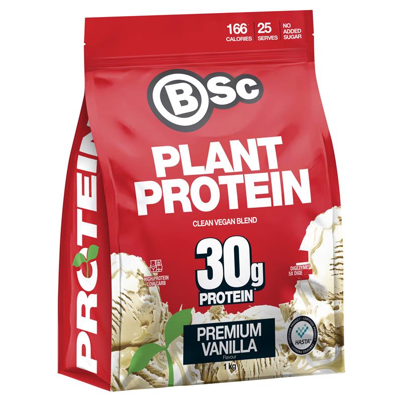 Load image into Gallery viewer, BSc Clean Plant Protein Premium Vanilla 1kg
