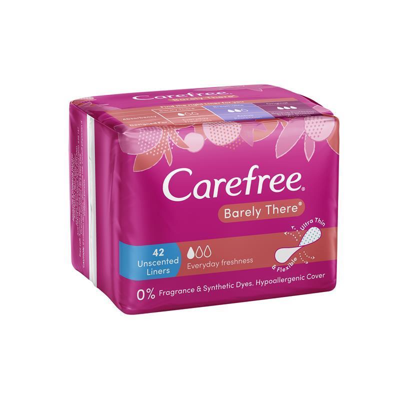 Load image into Gallery viewer, Carefree Barely There Unscented Panty Liners 42 Pack
