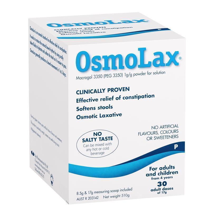 Load image into Gallery viewer, OsmoLax Laxative Powder 30 Dose 510g - Macrogol Constipation Relief with No Salty Taste, Flavour Free &amp; Salt Free

