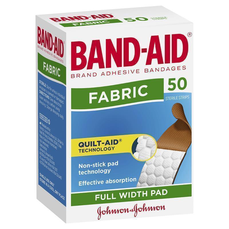 Load image into Gallery viewer, Band-Aid Adhesive Fabric Strips 50 Pack
