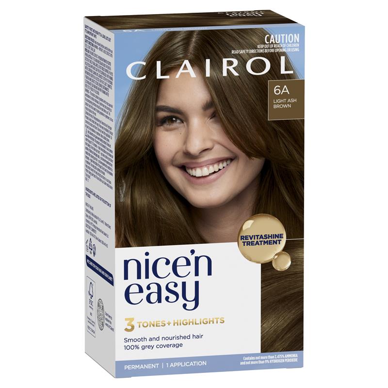 Load image into Gallery viewer, Clairol Nice N Easy 6A Natural Light Ash Brown Permanent Hair Colour
