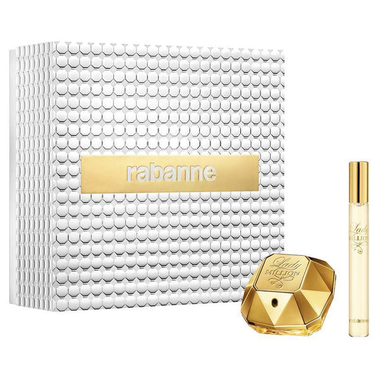 Rabanne Lady Million Eau de Parfum 50ml & 10ml 2 Piece Set