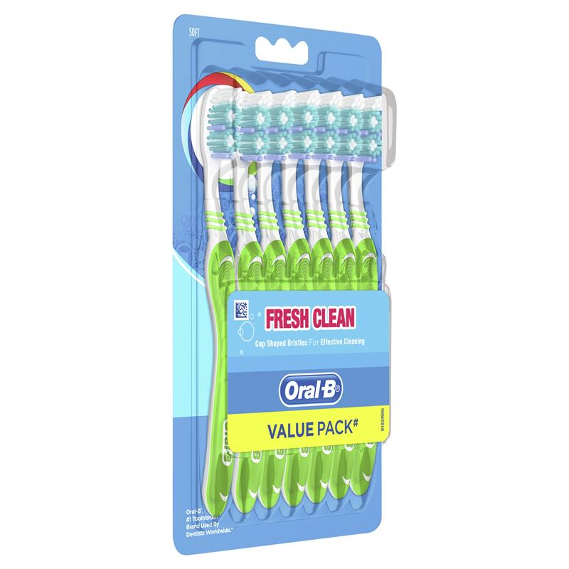Load image into Gallery viewer, Oral B Toothbrush Fresh Clean Soft 7 Pack
