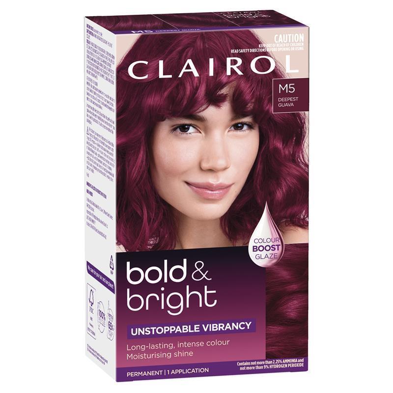 Load image into Gallery viewer, Clairol Bold &amp; Bright Permanent Hair Colour M5 Deepest Guava
