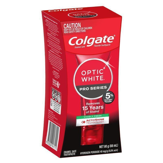 Colgate Toothpaste Optic White Pro Series Vividly Fresh 5% 80g