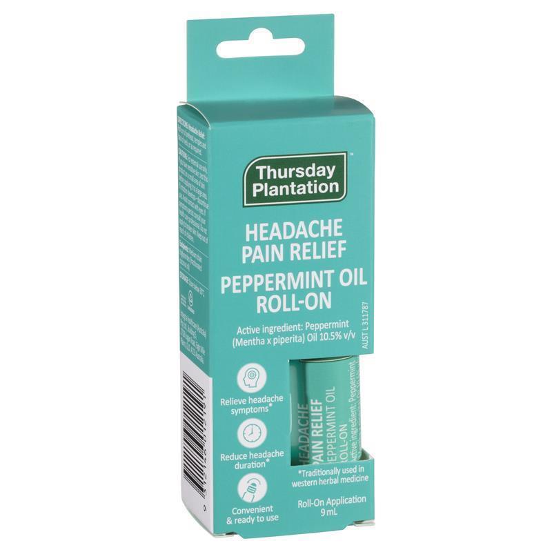 Load image into Gallery viewer, Thursday Plantation Peppermint Headache Pain Relief Roll On 9ml
