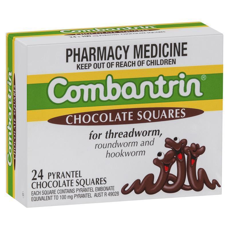 Load image into Gallery viewer, Combantrin Chocolate Squares 24
