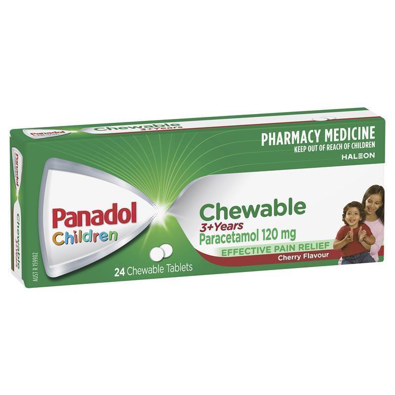 Load image into Gallery viewer, Panadol Children Chewable Tablets 3 Years+ 24 Tablets
