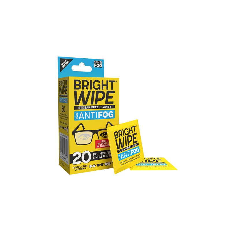 Load image into Gallery viewer, BrightWipe Lens Cleaning Antifog Wipes 20 Pack

