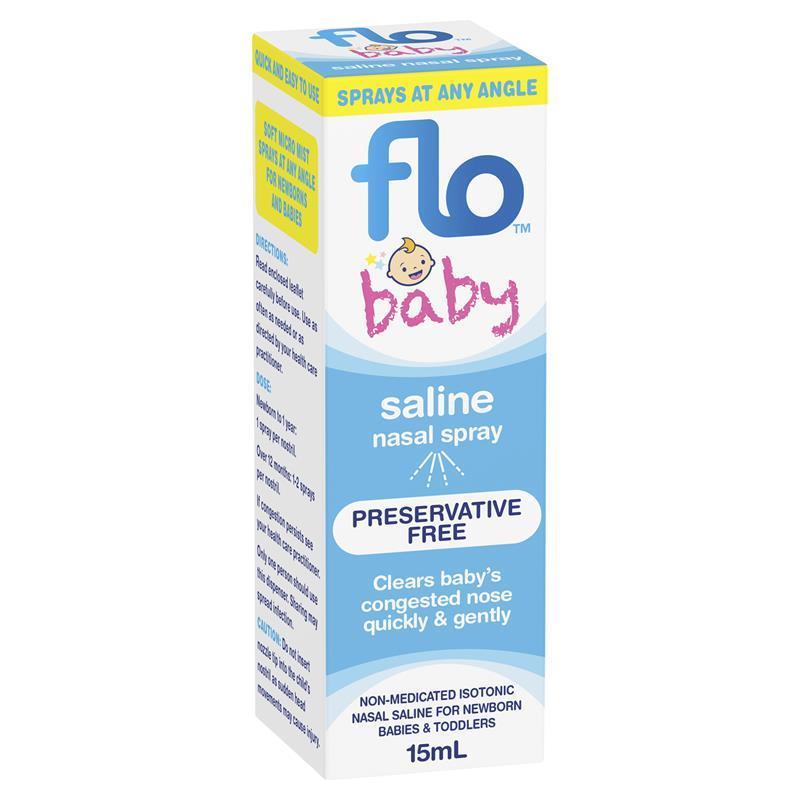 Load image into Gallery viewer, FLO Baby Saline Nasal Spray 15ml
