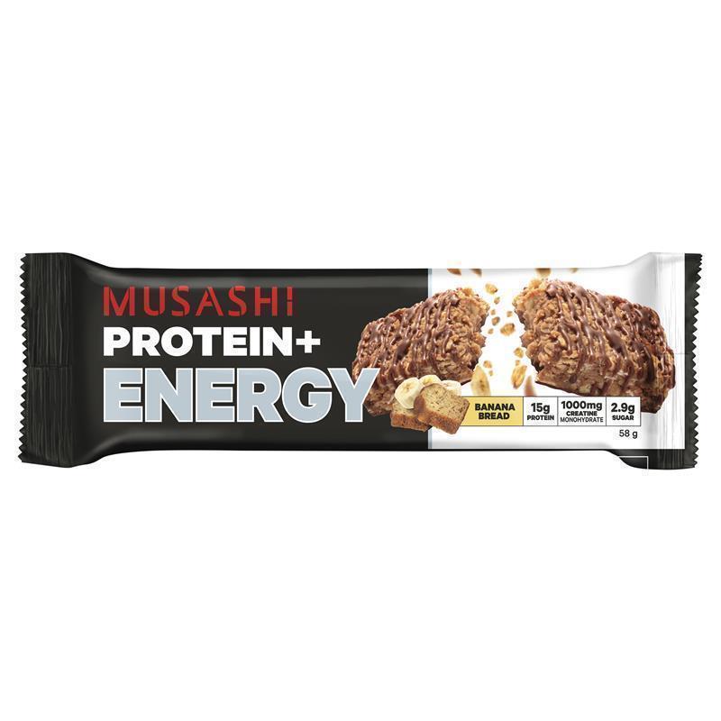 Load image into Gallery viewer, Musashi Energy Bar Banana Bread 58g
