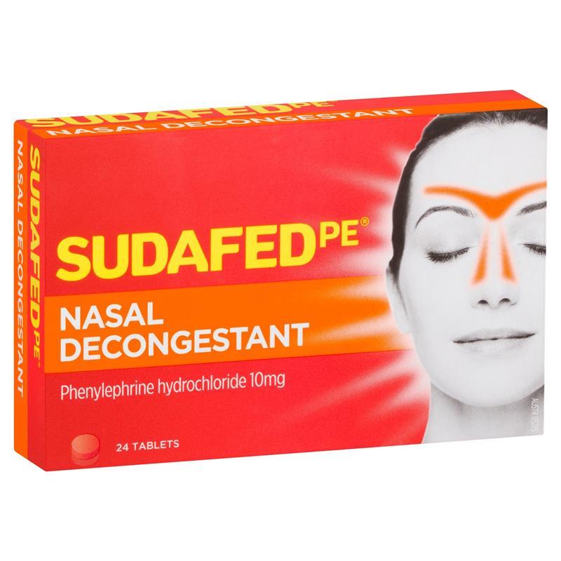 Load image into Gallery viewer, Sudafed PE Nasal Decongestant Tablets 24 Pack
