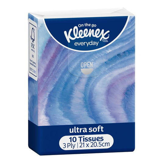 Kleenex Ultra Soft Pocket Tissues 10