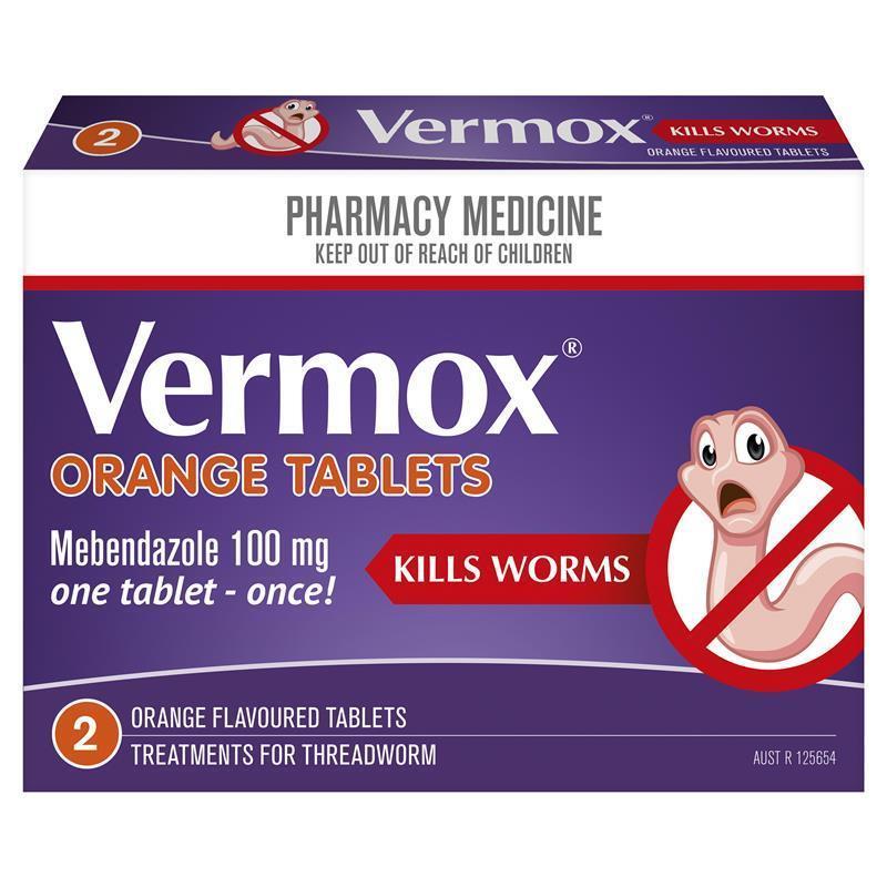 Load image into Gallery viewer, Vermox Worming Treatment Orange 2 Tablets

