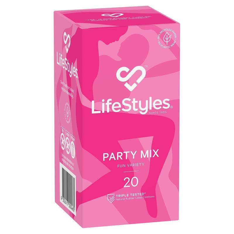 Load image into Gallery viewer, LifeStyles Condoms Party Mix 20 Pack
