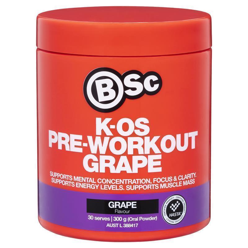 Load image into Gallery viewer, BSc K-OS Pre-Workout Grape 300g
