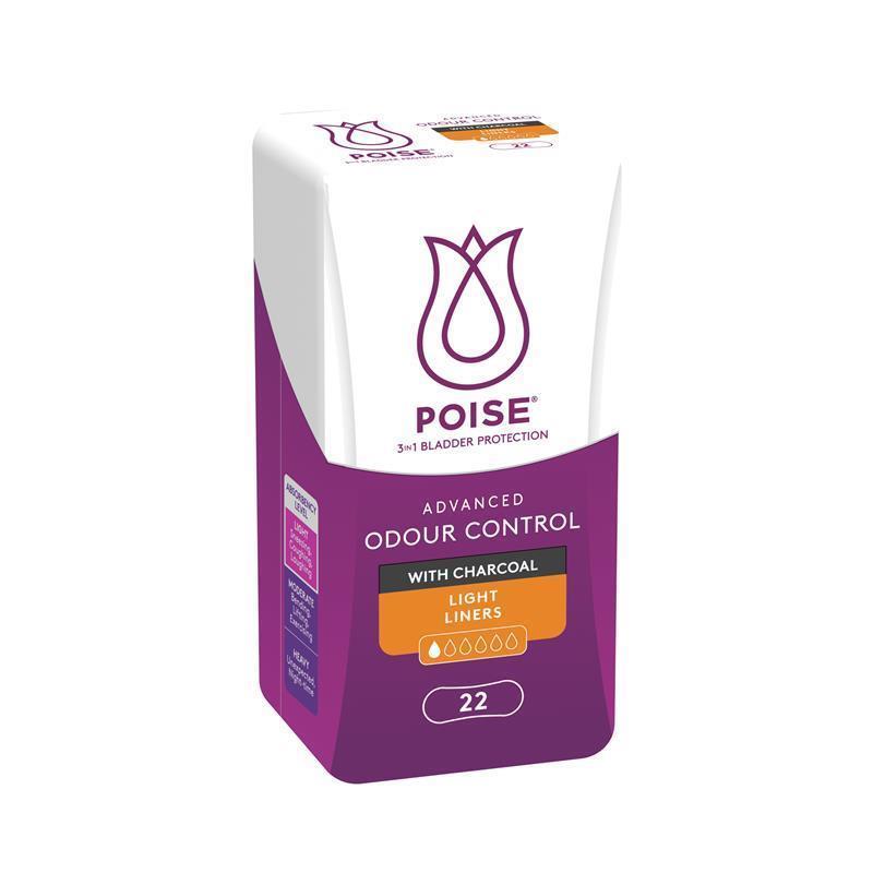 Load image into Gallery viewer, Poise Charcoal Light Liner 22 Pack

