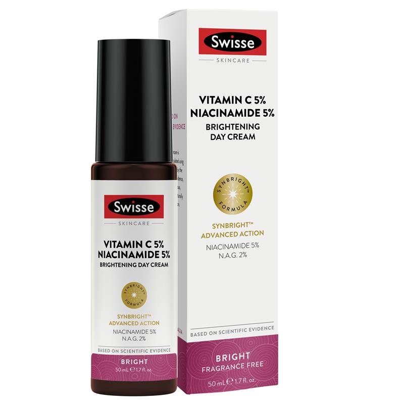 Load image into Gallery viewer, Swisse Skincare Vitamin C 5% Niacinamide 5% Brightening Day Cream 50ml
