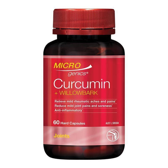 Microgenics Curcumin + Willowbark 60 Capsules