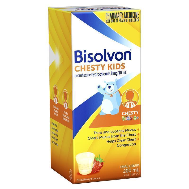 Load image into Gallery viewer, Bisolvon Chesty Kids Strawberry Oral Liquid 200ml
