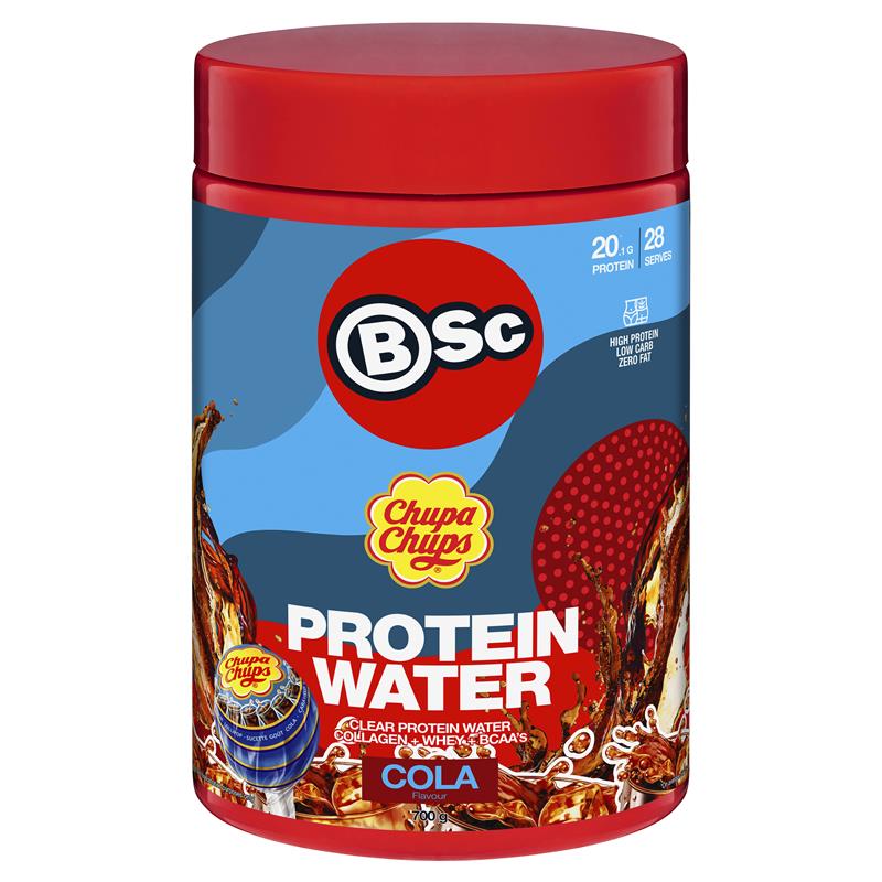 Load image into Gallery viewer, BSc x Chupa Chups Protein Water Cola 700g

