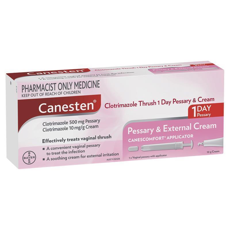 Load image into Gallery viewer, Canesten 1 Day Thrush Treatment Pessary &amp; External Cream - Clotrimazole (S3)
