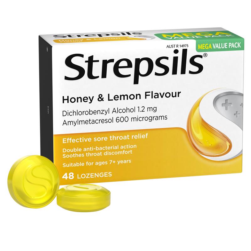 Load image into Gallery viewer, Strepsils Honey and Lemon 48 Lozenges
