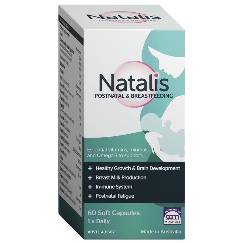 Load image into Gallery viewer, Natalis PostNatal &amp; Breastfeeding Support 60 Capsules
